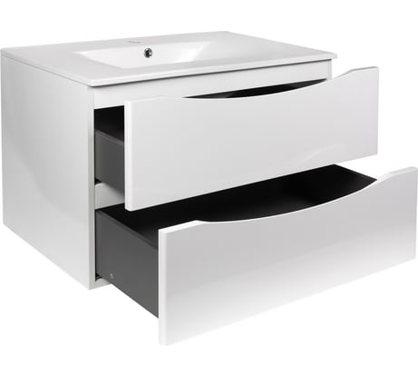 Тумба с раковиной подвесная белая BOND T01800-S05W