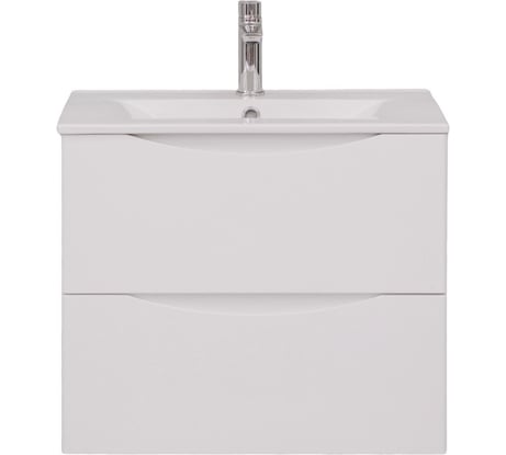 Тумба с раковиной подвесная BOND 60см белая глянцевая T01600-S05W