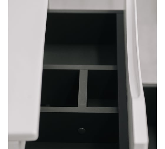 Тумба с раковиной BOND Cube подвесная 60см белая глянцевая T01600-S05W
