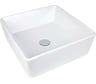 Раковина BOND накладная квадратная 40х40х14см белая S54-390