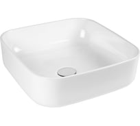 Раковина BOND накладная квадратная 38х38х13,5см белая S57-380