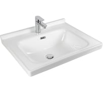 Раковина BOND встраиваемая прямоугольная 61х50х22см с переливом и бортиками S07-600