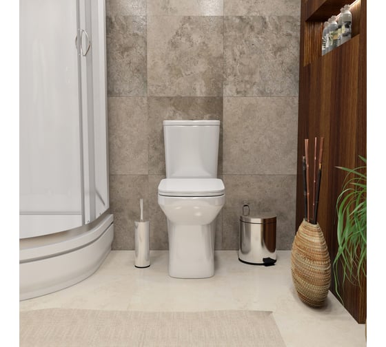 Напольный унитаз Teymi Kati безободковый, сиденье микролифт T40703 ЦБ-00267140