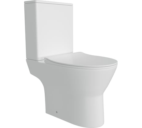 Напольный унитаз Teymi Ritta безободковый, сиденье микролифт T40803 ЦБ-00267141