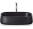 Раковина DURAVIT 2373551379 ZENCHA 550x390 мм, шлифованная, без перелива, сливной клапан с керам. крышкой, вкл.крепление, Anthrazit Matt 00000128372 3