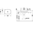 Раковина DURAVIT 2373551379 ZENCHA 550x390 мм, шлифованная, без перелива, сливной клапан с керам. крышкой, вкл.крепление, Anthrazit Matt 00000128372 4
