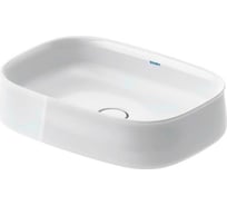 Раковина DURAVIT 2373550079 ZENCHA 550x390 мм, шлифованная, без перелива, сливной клапан с керамической крышкой в комплекте, вкл.крепление 00000128370