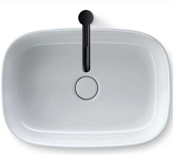 Раковина DURAVIT 2373550079 ZENCHA 550x390 мм, шлифованная, без перелива, сливной клапан с керамической крышкой в комплекте, вкл.крепление 00000128370