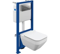 Комплект Cersanit crea square co dpl eo slim инсталляция link pro кнопка twins пластик хром глянцевый 64443