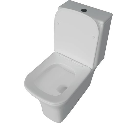Унитаз напольный Teymi Helmi Pro безободковый, сиденье микролифт T40305 ЦБ-00267139