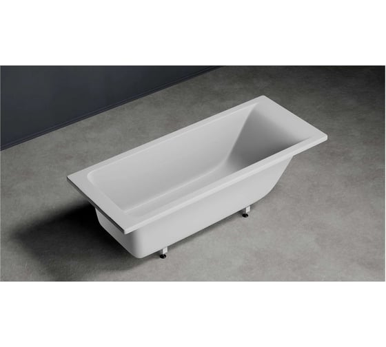Ванна из литьевого мрамора GreenStone Arianna 1500x700 мм, с ножками, белая 150701