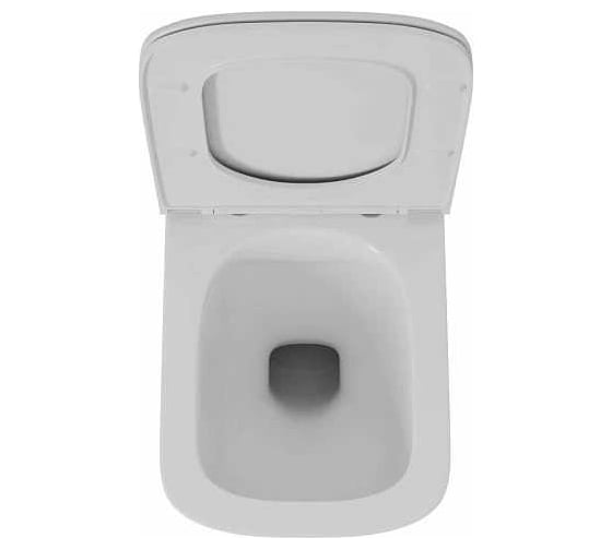 Комплект D&K: Подвесной безободковый унитаз D&K Berlin DT1436016, 490х340х350 мм, инсталляция, сиденье микролифт, белый DS1431611