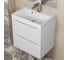 Подвесная тумба с раковиной для ванной Uperwood Tanos_50 см, матовая, белая 29111020234 10