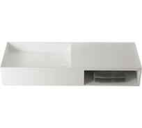Раковина из искусственного камня VINCEA 800x400x200, подвесная, белый матовый VWB-6S180MW