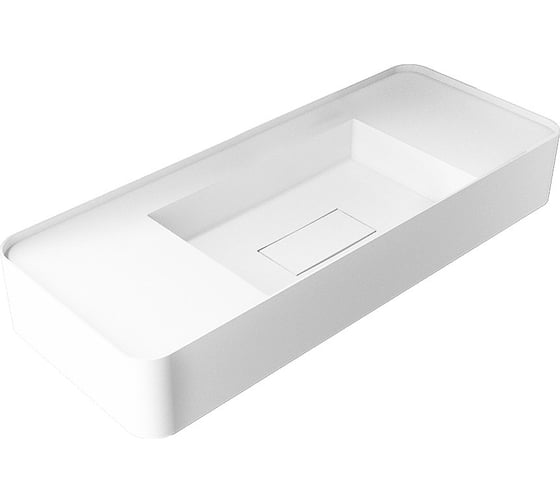 Раковина из искусственного камня VINCEA 1200x400x150, подвесная, белый матовый VWB-6S312MW 1