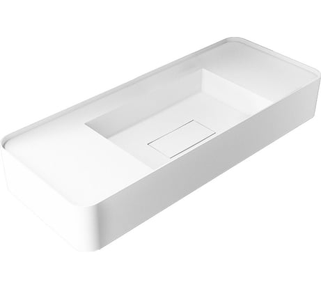 Раковина из искусственного камня VINCEA 1000x400x150, подвесная, белый матовый VWB-6S380MW