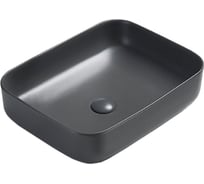 Керамическая раковина VINCEA 500x390x130, накладная, антрацит матовый VBS-105MA