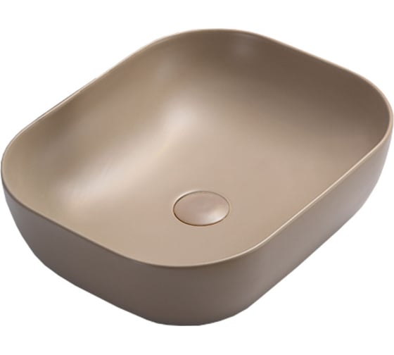 Керамическая раковина VINCEA 505x405x140, накладная, капучино матовый VBS-101MC