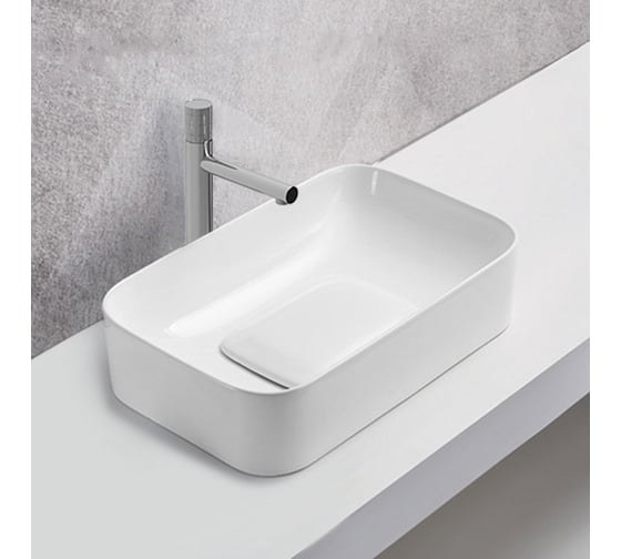 Керамическая раковина VINCEA 505x380x150, накладная, белый VBS-50450