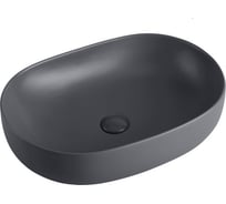 Керамическая раковина VINCEA 600x415x135, накладная, антрацит матовый VBS-113MA