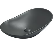 Керамическая раковина VINCEA 615x360x155, накладная, антрацит матовый VBS-508MA