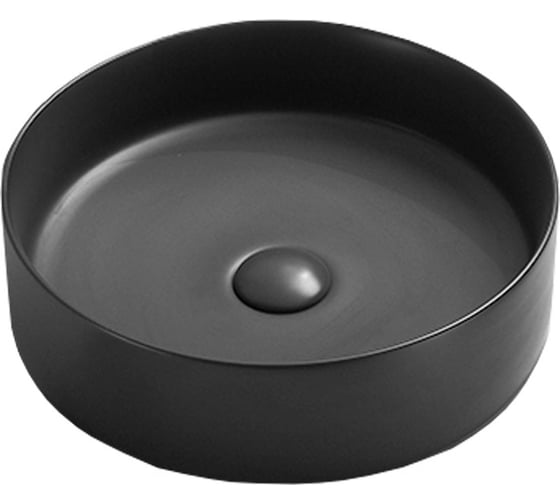 Керамическая раковина VINCEA 394x394x115, накладная, антрацит матовый VBS-216MA 1