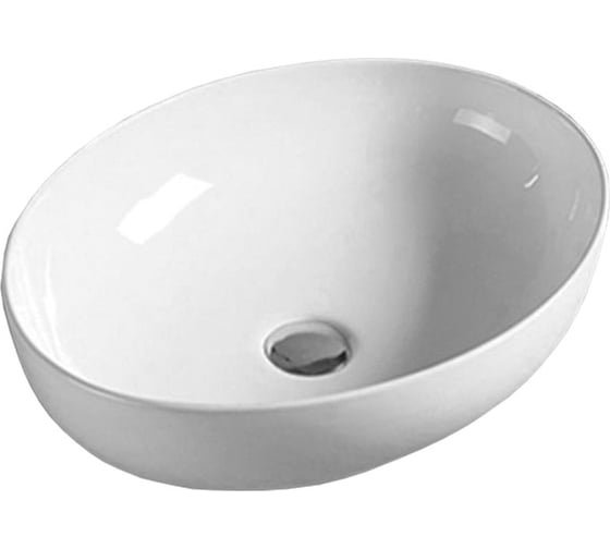 Керамическая раковина VINCEA 520x395x130, накладная, белый VBS-51552