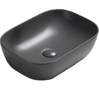 Керамическая раковина VINCEA 455x325x130, накладная, антрацит матовый VBS-102MA