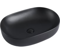 Керамическая раковина VINCEA 600x415x135, накладная, черный матовый VBS-113MB