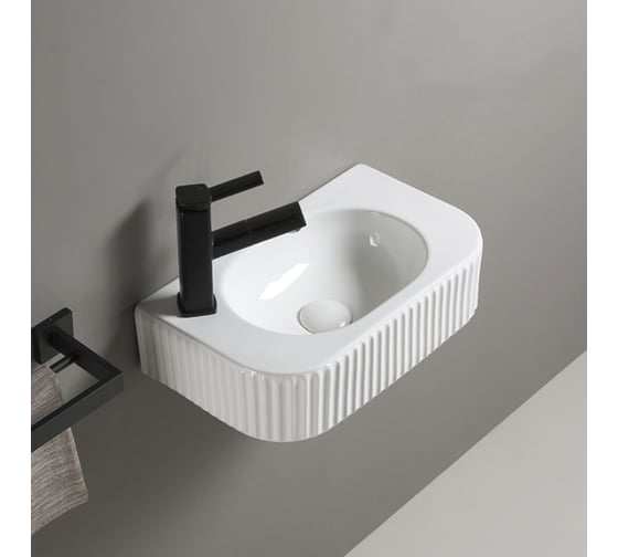 Керамическая раковина VINCEA 450x270x115, подвесная, белый VBS-503