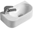 Керамическая раковина VINCEA 400x215x120, подвесная, белый, левая VBS-506L 1