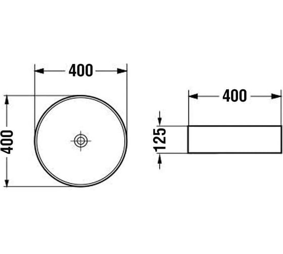 Стеклянная раковина VINCEA 400x400x125, накладная, золото VBS-5GL05