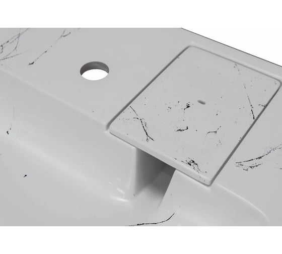 Раковина над стиральной машиной Stella Polar Солярис 60х60, белый мрамор SP-00001405