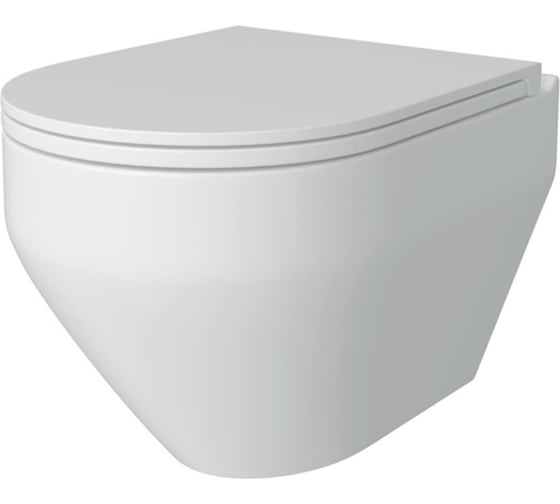 Подвесной унитаз Teymi Demi безободковый, сиденье микролифт T40208 ЦБ-00267356