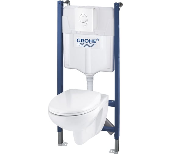 Система инсталляции для подвесного унитаза Grohe Solido 4-в-1, хром 39398000