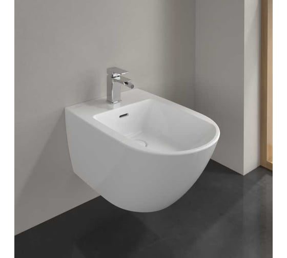 Настенное биде Villeroy & Boch 375x560, Альп белый CeramicPlus Subway 3.0 447000R1 00317127
