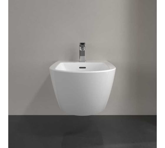 Настенное биде Villeroy & Boch 375x560, Альп белый CeramicPlus Subway 3.0 447000R1 00317127