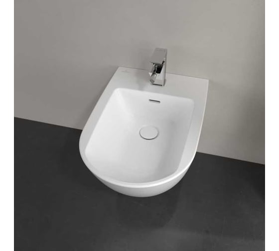 Настенное биде Villeroy & Boch 375x560, Альп белый CeramicPlus Subway 3.0 447000R1 00317127