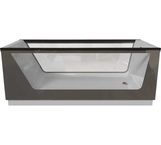 Ванна Aima Design "NEO" 170х75 см, 2 стекла, матовое серое 01нео1775с2с 1