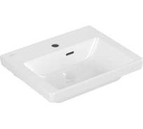 Раковина Villeroy & Boch SUBWAY 3.0 500x400 мм, 1 отверстие под смеситель, с переливом, нешлифованная, альпийский белый 4370 FF01 00000124082