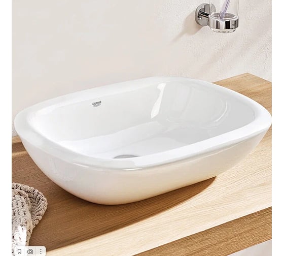 Свободностоящая раковина GROHE 39216000 Eurostyle, 50 см, альпин-белый 00000093828