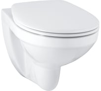 Унитаз Grohe Bau Ceramic подвесной, ободковый, с сиденьем, без микролифта, альпин-белый 39497000