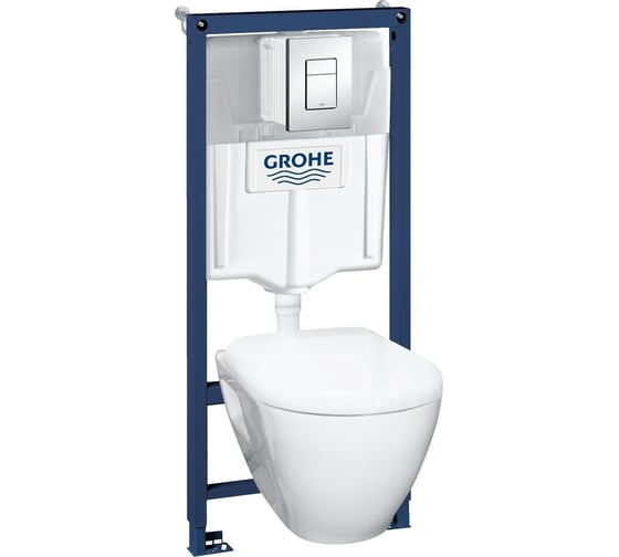 Инсталляция для унитаза с подвесным унитазом 4 в 1 GROHE Solido Perfect 39186000