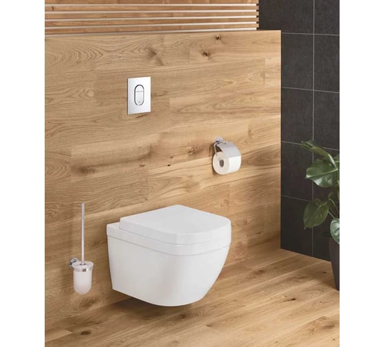 Система инсталляции Grohe Solido Euro Ceramic набор 5 в 1, с подвесным унитазом и панелью смыва Arena Cosmopolitan 39535000