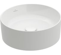 Раковина Villeroy & Boch Collaro 400х400х145, отверстия для смесителя-отсутствует, CeramicPlus, цвет-альпийский белый 4A1840R1