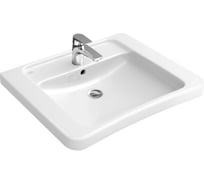 Раковина Villeroy & Boch ViCare 650х550х190, отверстия для смесителя-1, цвет-альпийский белый 51786701