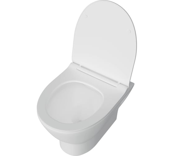 Подвесной унитаз Teymi Ritta безободковый, сиденье микролифт T40809 ЦБ-00267899