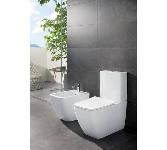Напольный унитаз Villeroy & Boch Venticello 375х700х400, цвет-альпийский белый 4612R001