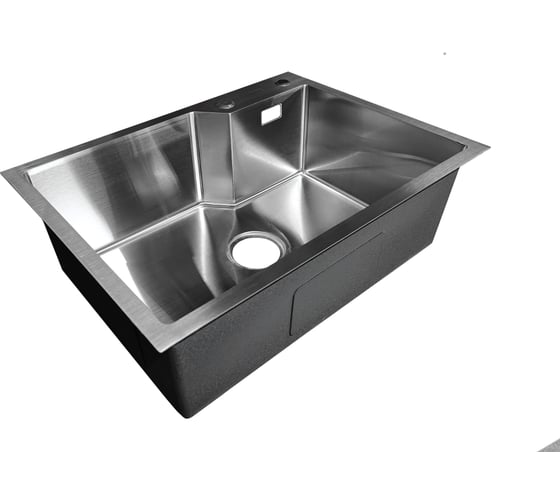 Мойка SANTREK AQUA нержавеющая сталь, врезная, 650x480x220 т 3,0 САТИН D6548NS (+ сифон +дозатор) + коландер 460x220 318418