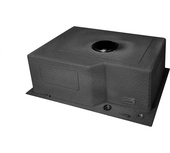Мойка SANTREK AQUA нержавеющая сталь, врезная, 650x480x220 т 3,0 ЧЕРНАЯ D6548NB (+ сифон + дозатор) + коландер 460x220 318419